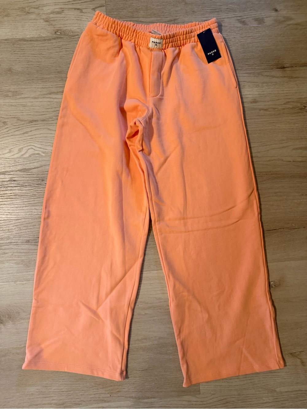 Parke x Target Relaxed Wide-Leg Peach Lounge Pants
